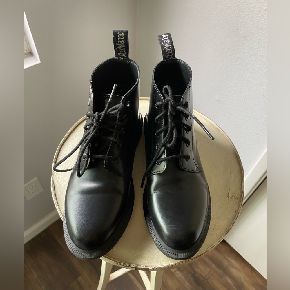 Dr.  Martens Emmeline Black Polished Boot